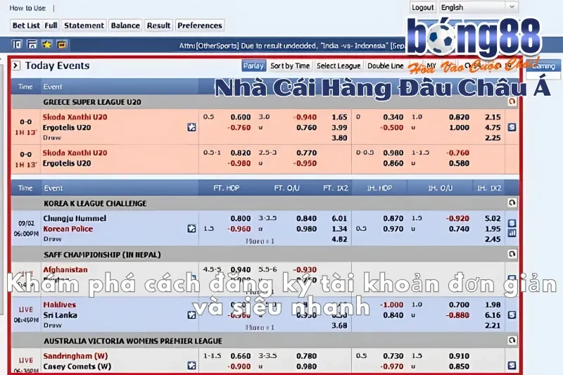 Cách đăng ký tài khoản Bong88 đơn giản và nhanh chóng